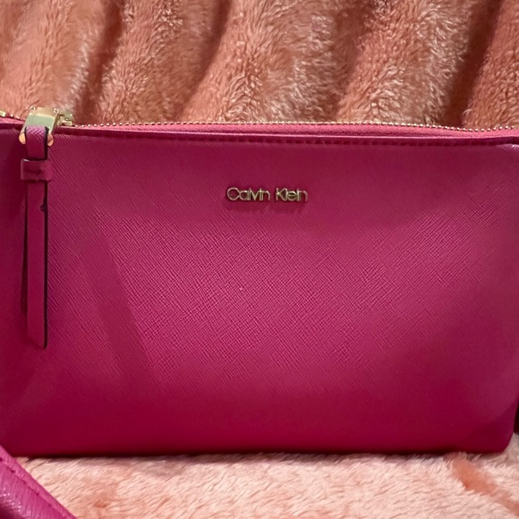 Calvin Klein Bags Calvin Klein Hot Pink Crossbody Poshmark
